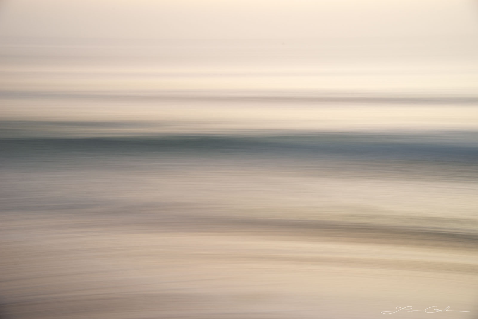 Soft waves in a smooth abstract photo - Gintchin Fine Art